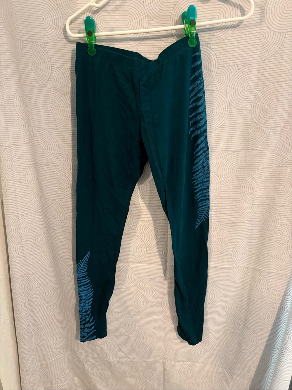 Kathmandu Teal Joggers with Blue Fern Stripe